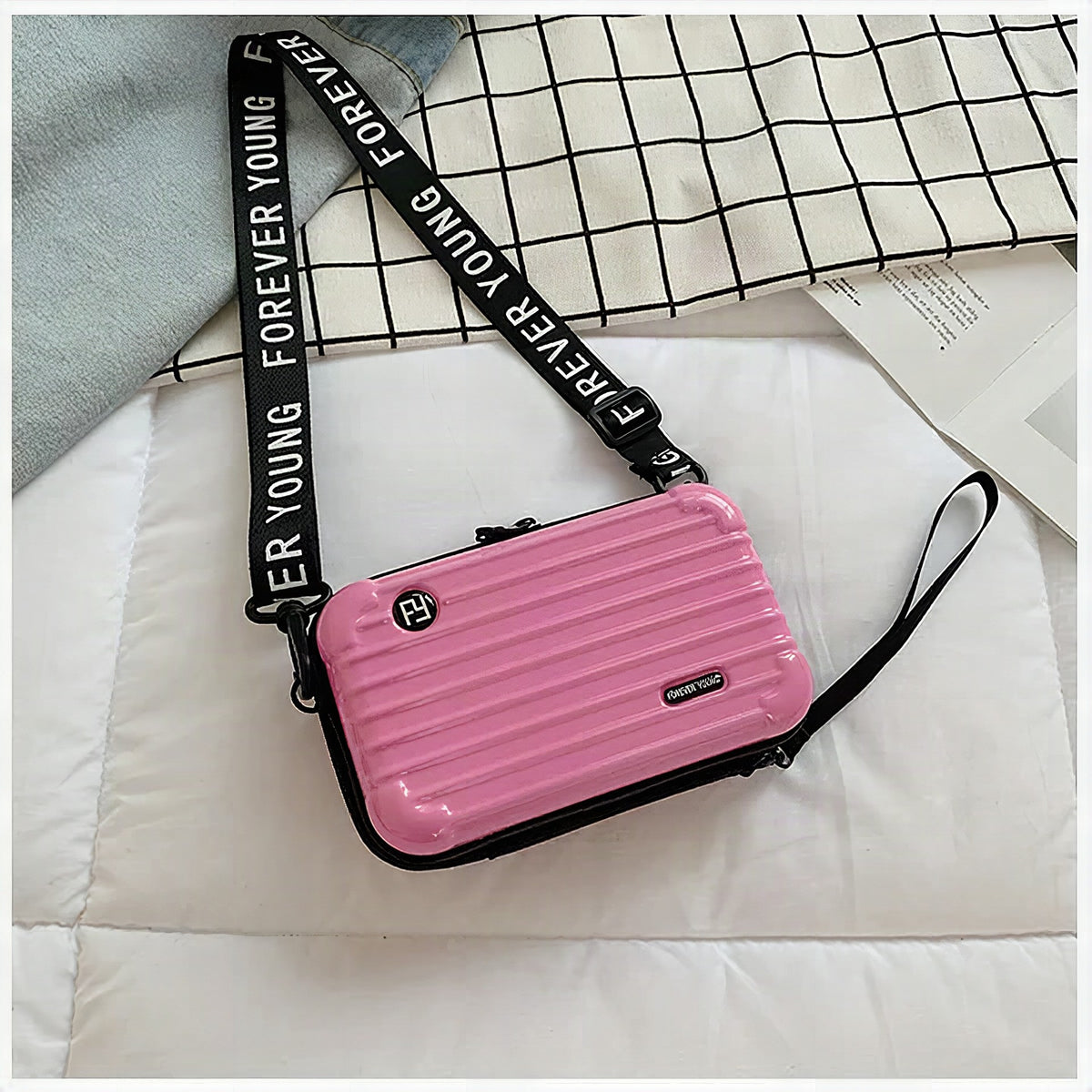 Minibolso tipo maleta elegante para uso diario