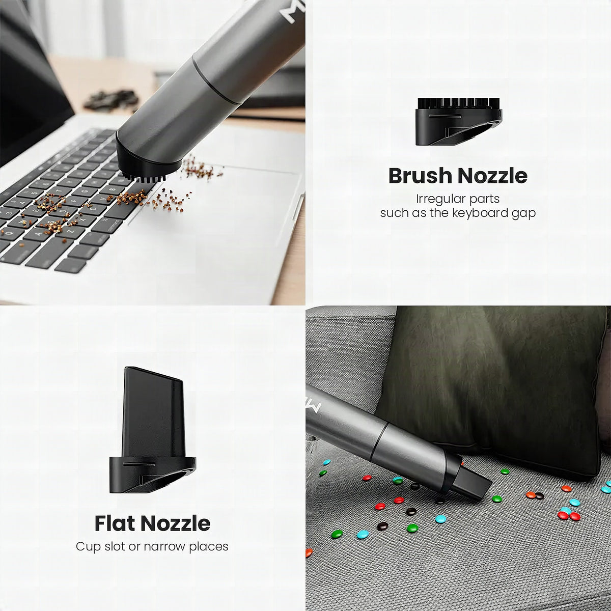 Aspirador de mano inalámbrico con 3 accesorios AirPro Mini
