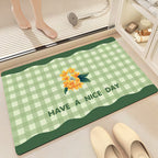 Alfombra de baño decorativa con mensaje positivo