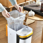 Cubo de basura 2 en 1 para residuos secos y húmedos