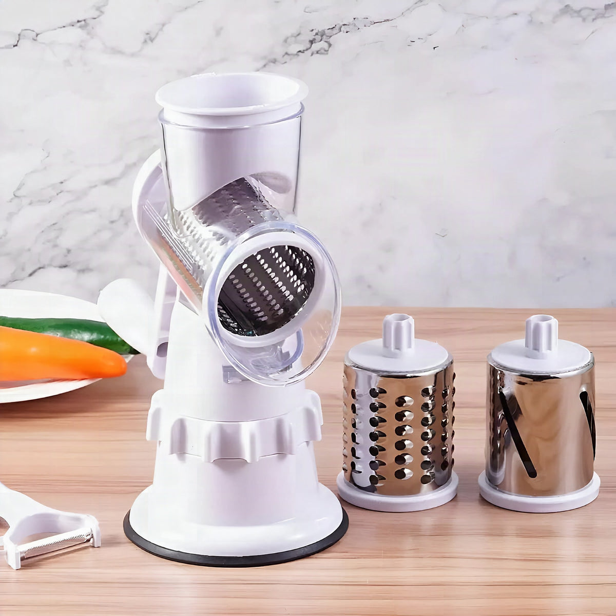 Cortador manual de verduras VeggieMaster con 3 cuchillas