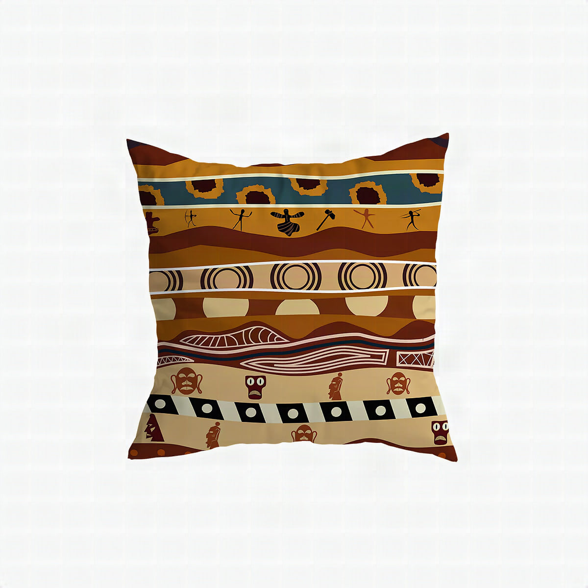Cojín decorativo con estampado africano