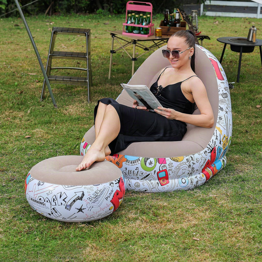 Tumbona hinchable multifuncional relax