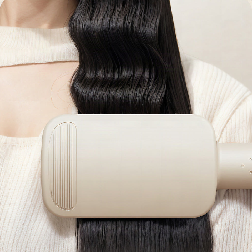 Rizador de pelo LuxéCurl 32 mm para rizos ondulados con acabado profesional