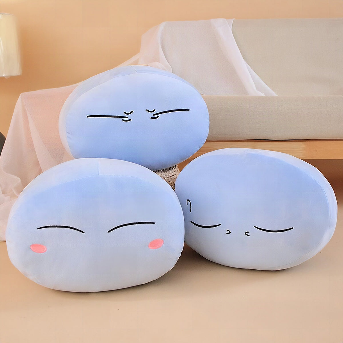 Peluche de slime azul
