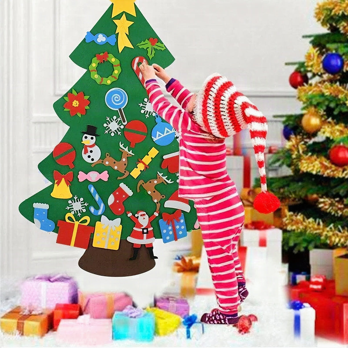 Árbol de Navidad de fieltro para niños Athetier