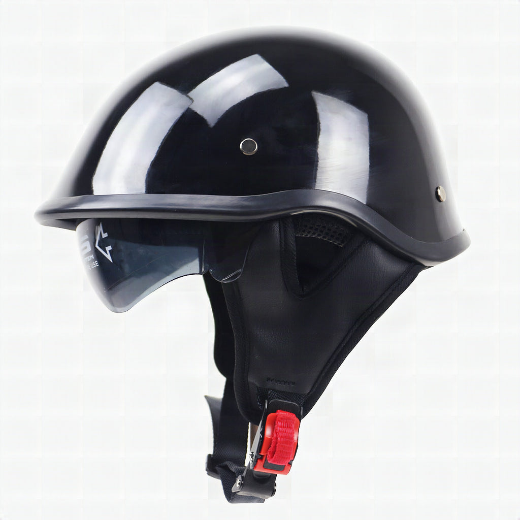 Casco de moto clásico ligero con visera ajustable
