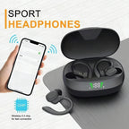 Auriculares inalámbricos deportivos SP16 con gancho de oreja, resistentes al agua y sonido HiFi estéreo