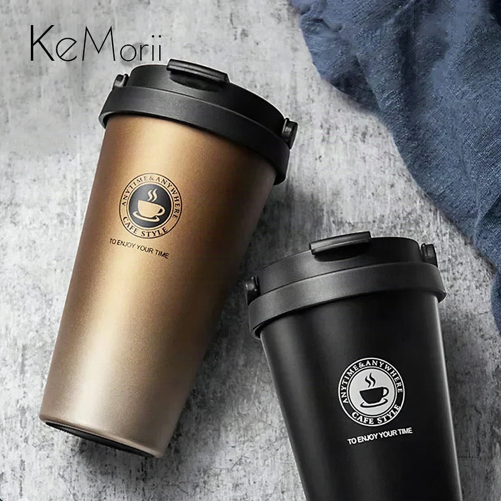 Taza térmica de acero inoxidable 500 ml con tapa deslizante