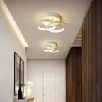 Plafón LED moderno en blanco y negro