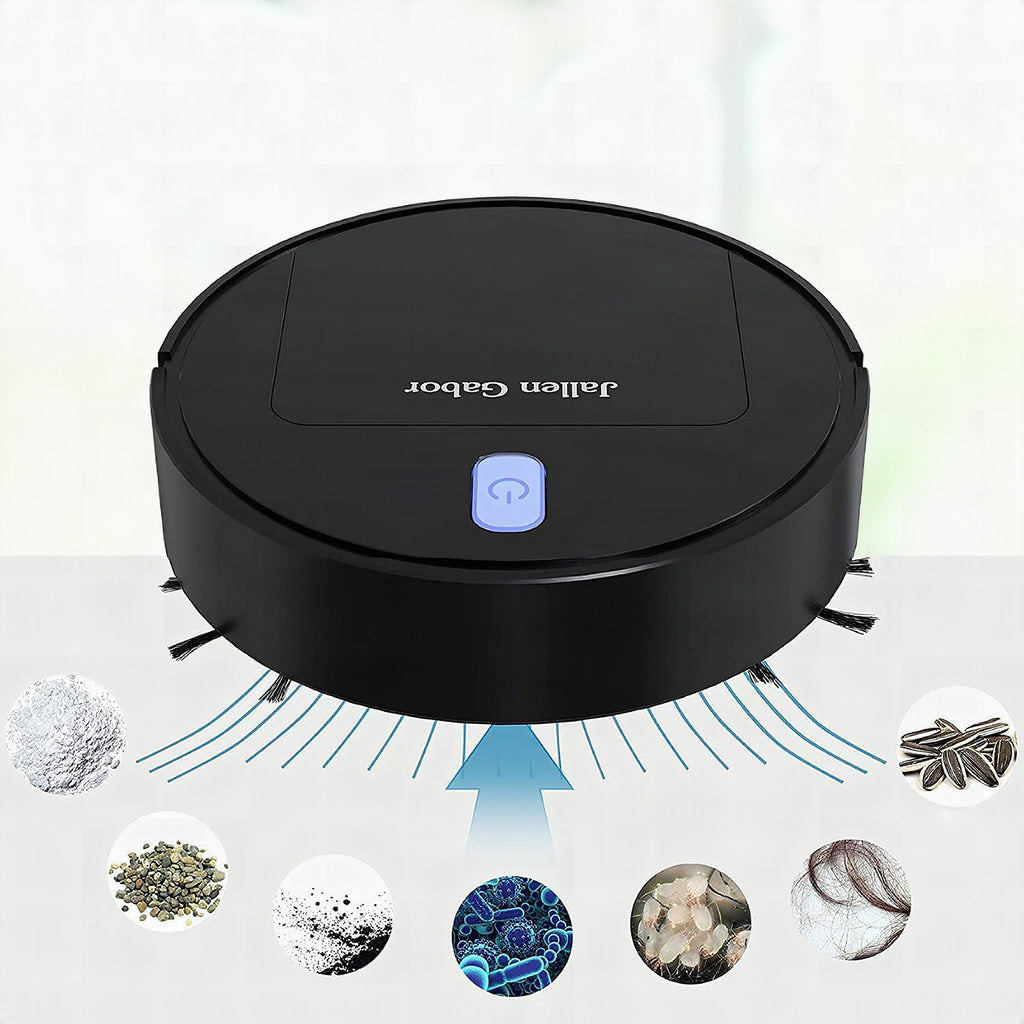 Robot aspirador Cleanoro S6 compacto e inteligente para pelo de mascotas, suelos duros y alfombras