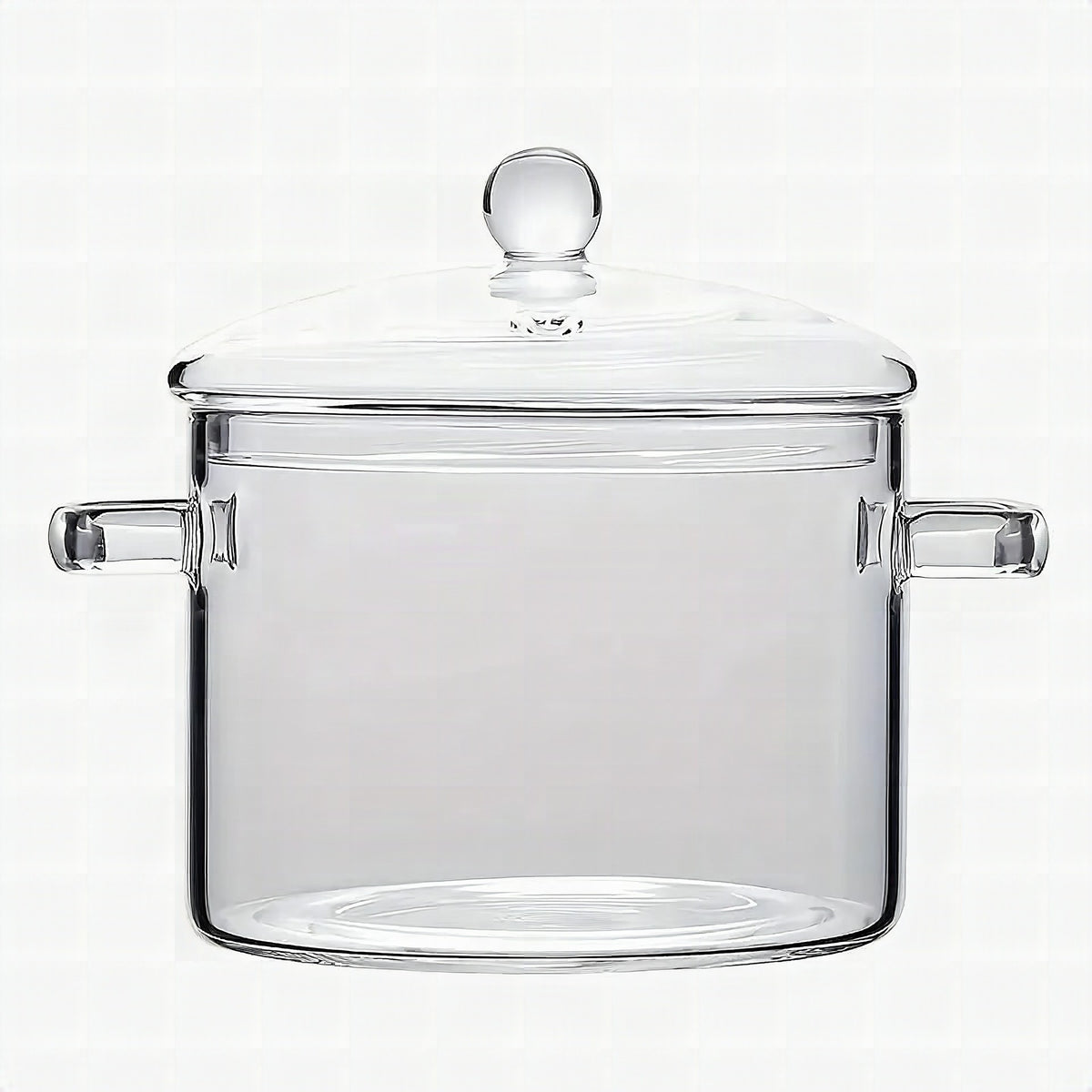 Cazo de cristal transparente con asas (1360 ml)