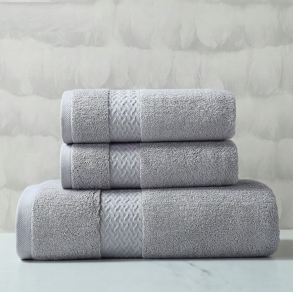 Toalla de baño 100 % algodón egipcio 70×140 cm gris