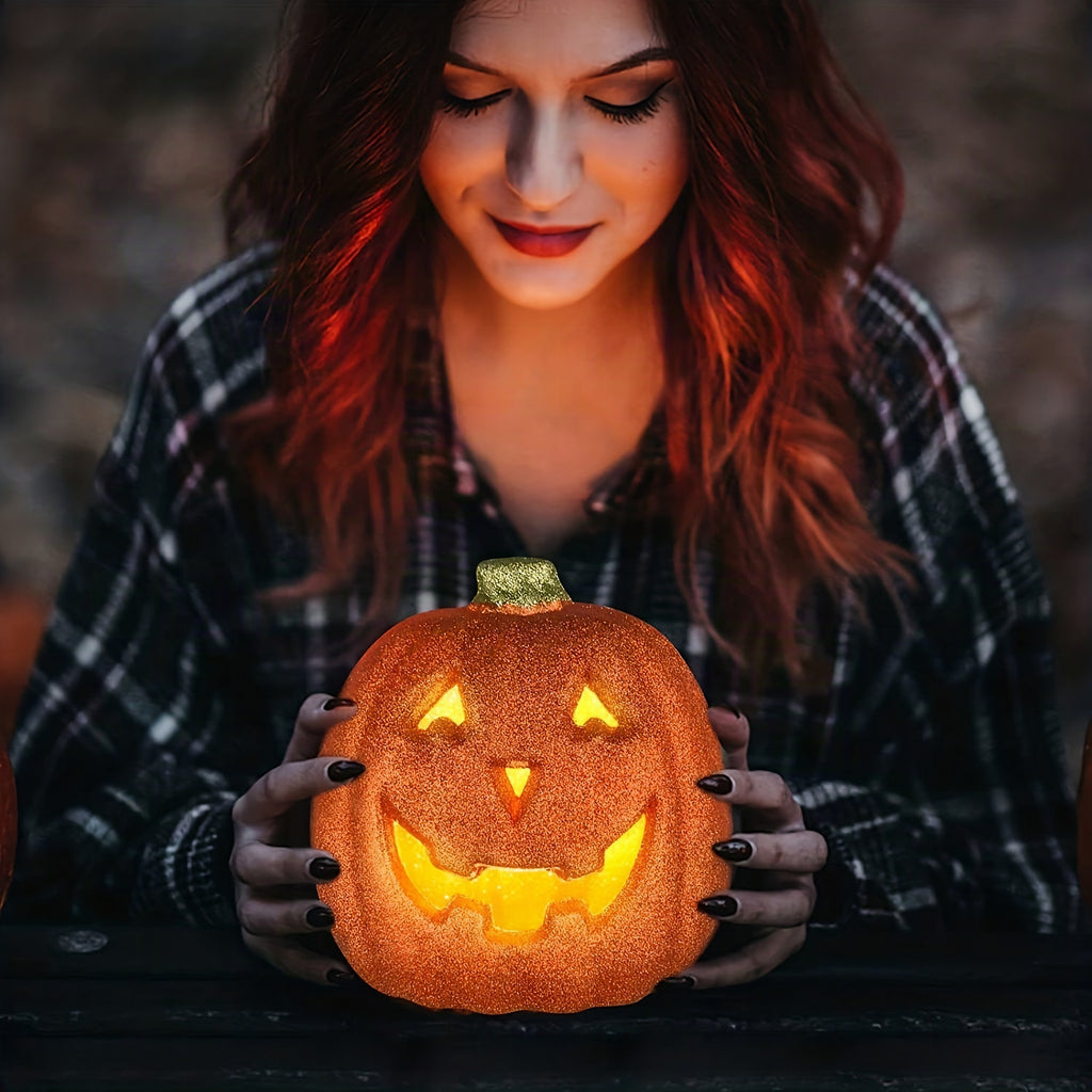 Calabaza luminosa de Halloween con luz LED