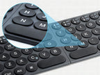 Teclado plegable portátil ultraligero para viajes, oficina y hogar