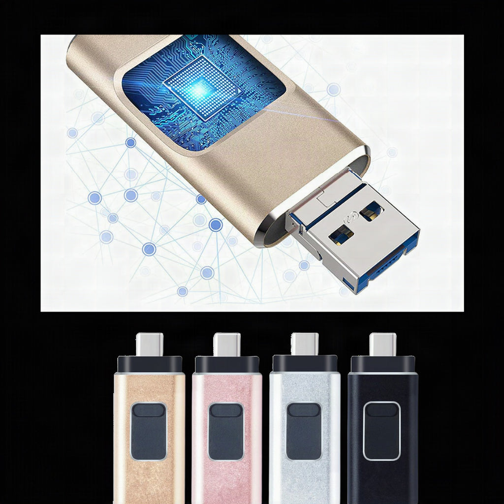 Memoria USB 4 en 1 multidispositivo