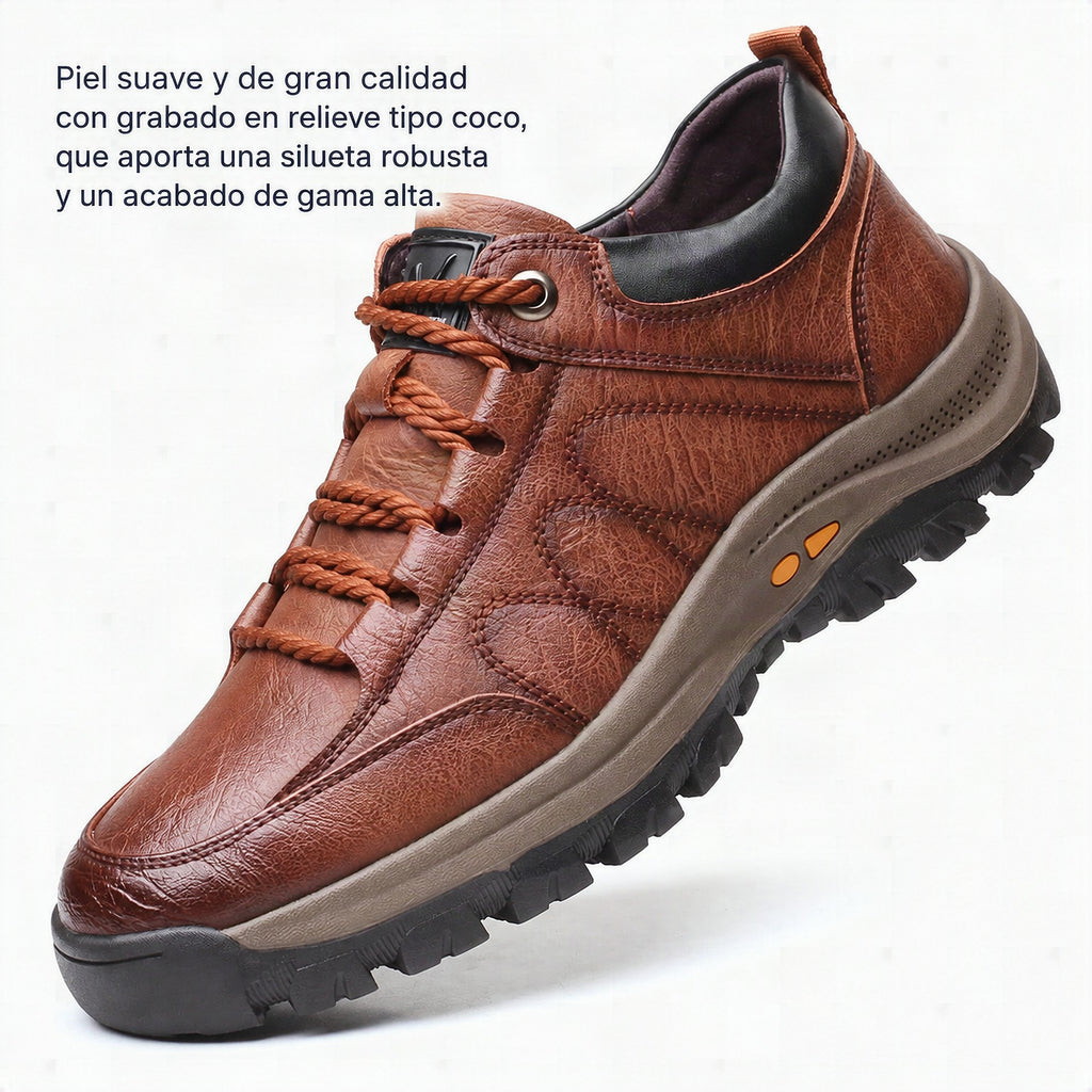 Botas Ortopédicas de Piel Auténtica para Hombre