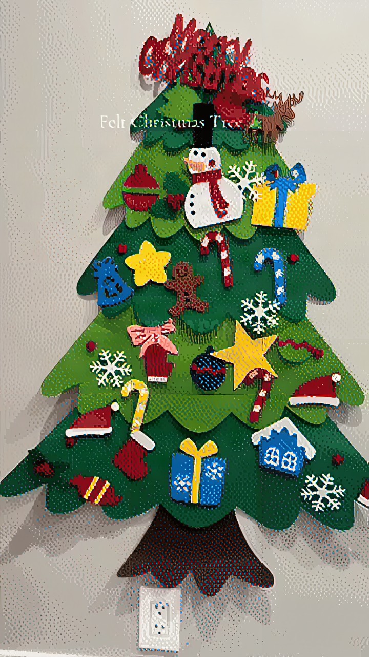 Set navideño DIY de fieltro para niños