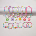 Conjunto de bisutería infantil con colgante de flor