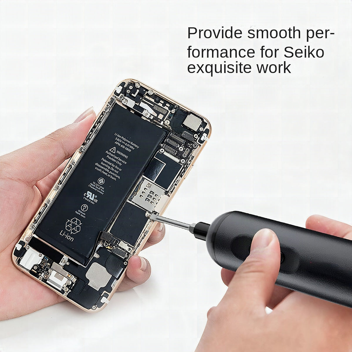 Atornillador eléctrico recargable Turbo con accesorios