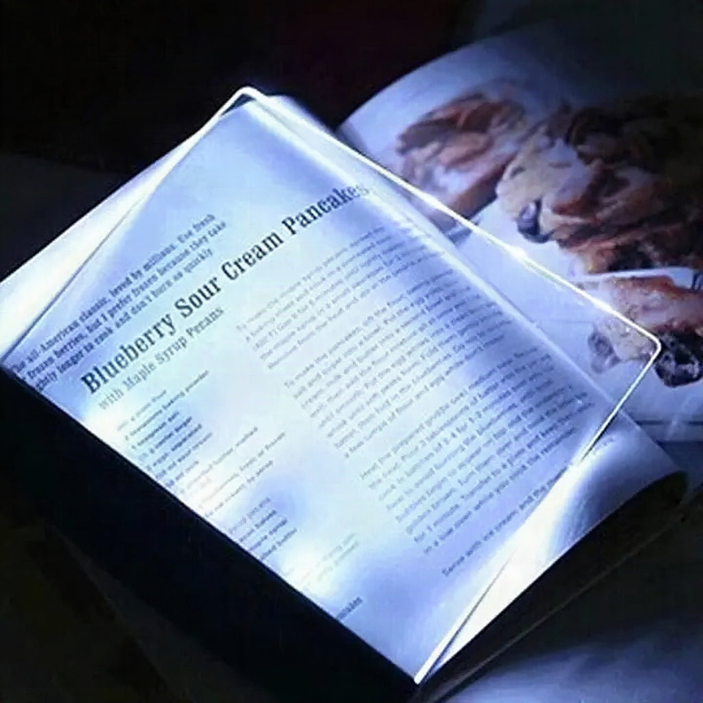 Lámpara LED de lectura plana – Luz nocturna con 2 niveles de brillo y protección ocular