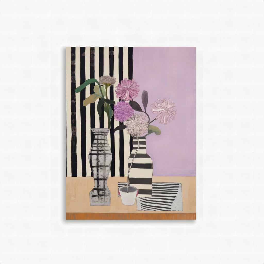 Póster decorativo con rayas