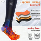 Calcetines térmicos recargables HeatWear con caja de batería