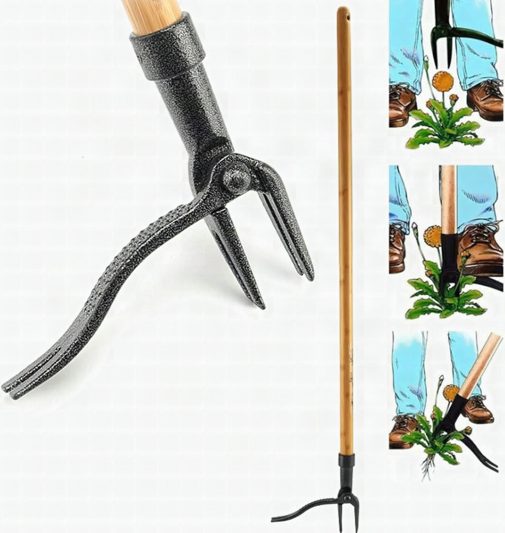 Extractor de malas hierbas con garra de 4 puntas
