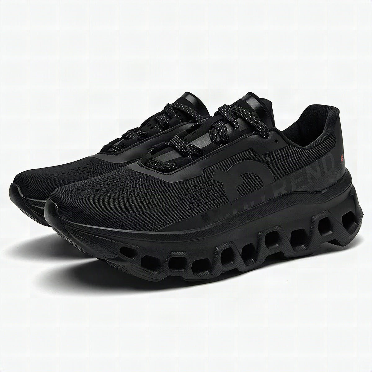 Detalle del tejido de malla aireada y construcción flexible de las zapatillas SKYLACE