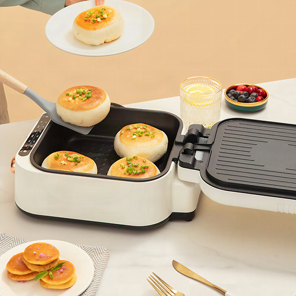 Sartén innovadora con función de vapor para cocina versátil