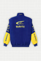 Chaqueta de carreras Subaru Rally Vintage Racing – Edición Azul – Unisex – Retro