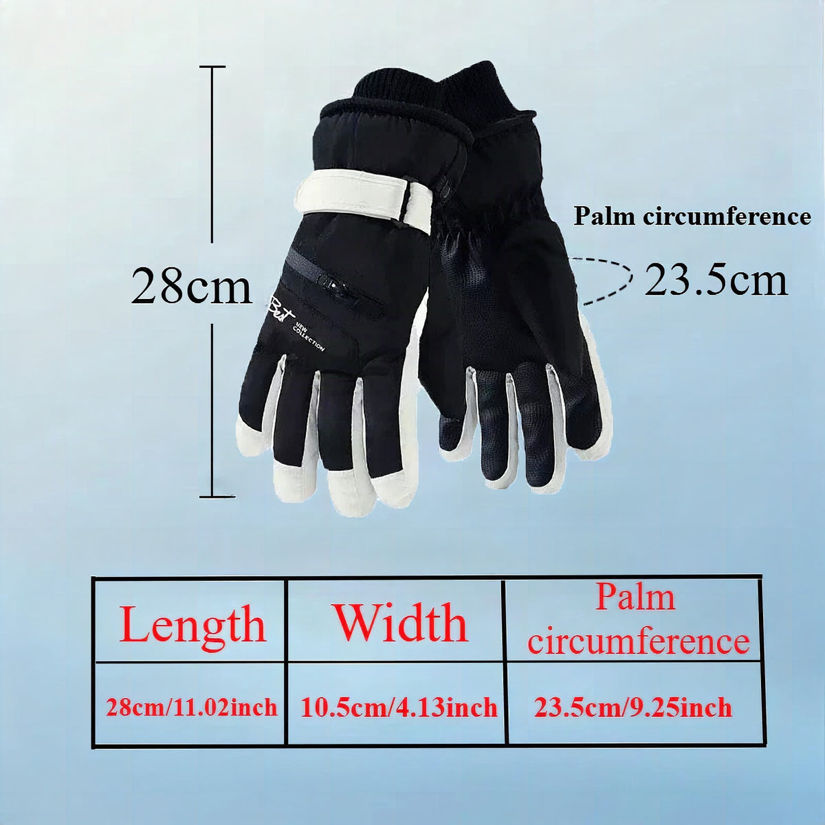 Guantes de invierno GlacioShield Pro impermeables con forro polar