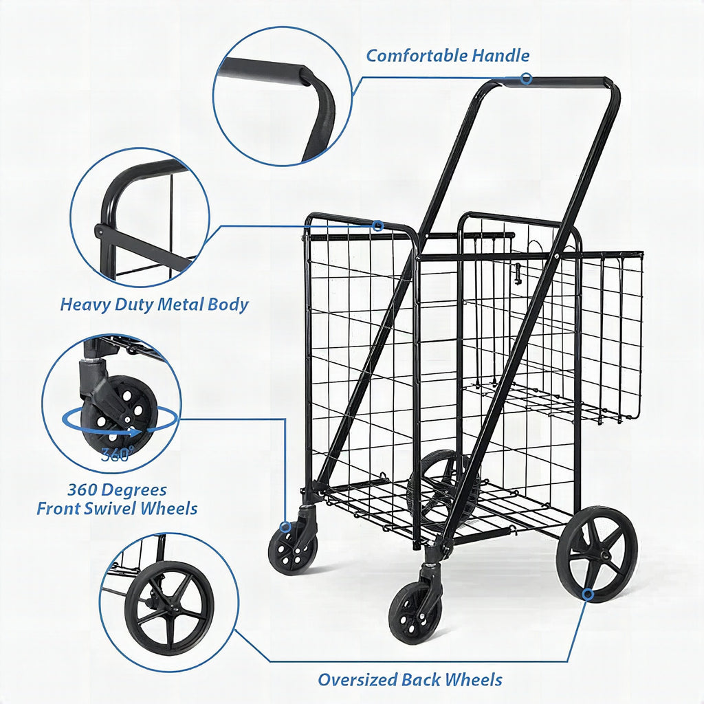 Carro de la compra plegable portátil