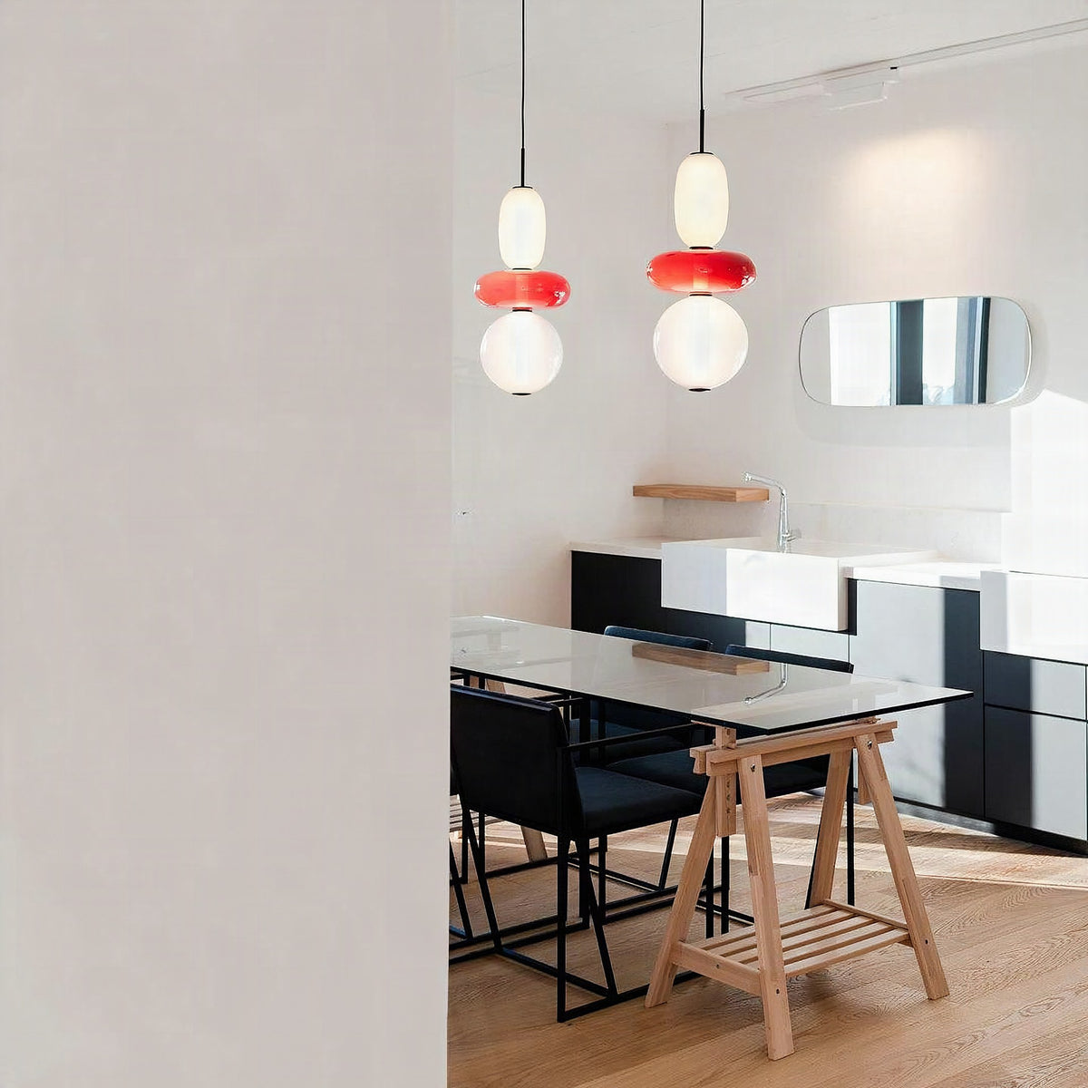 Lámpara decorativa con efecto azúcar