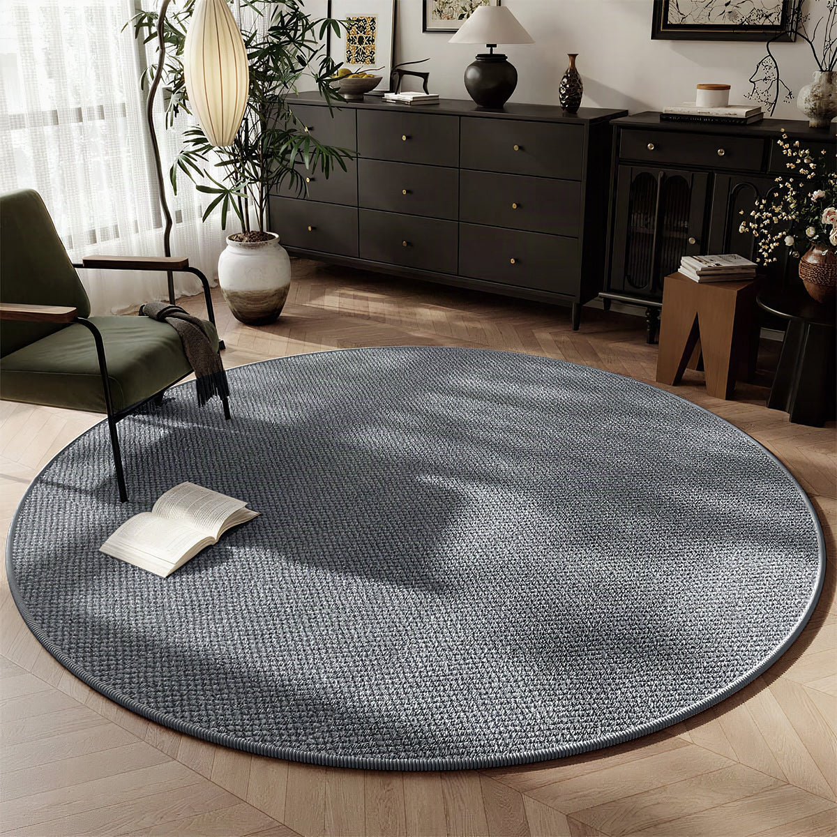 Alfombra redonda decorativa para el hogar