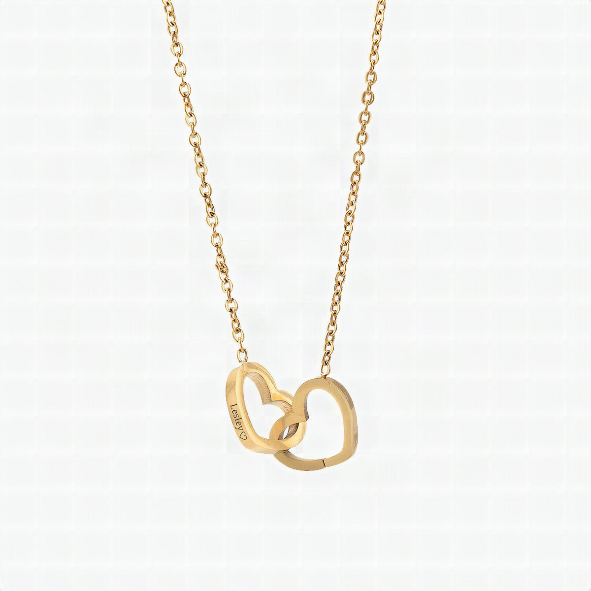 Joyero Lunavia con rosa eterna y collar de corazón – oro blanco de 14k y acabado en oro de 18k