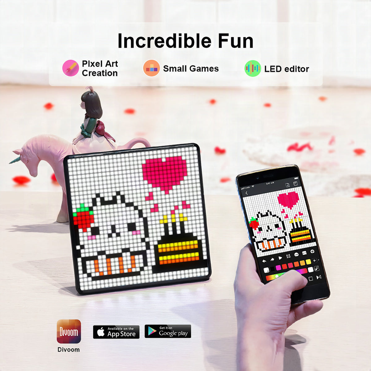 Marco digital de pixel art personalizable