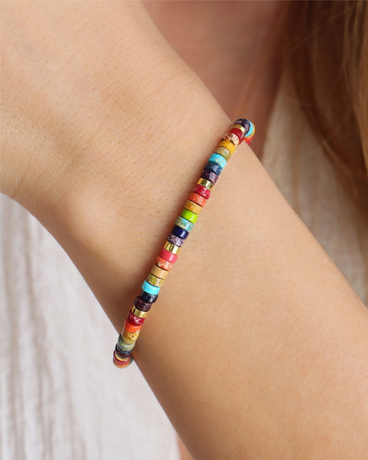 Pulsera elegante para energía de chakras