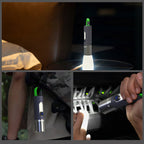 Linterna LED recargable con mosquetón para exterior