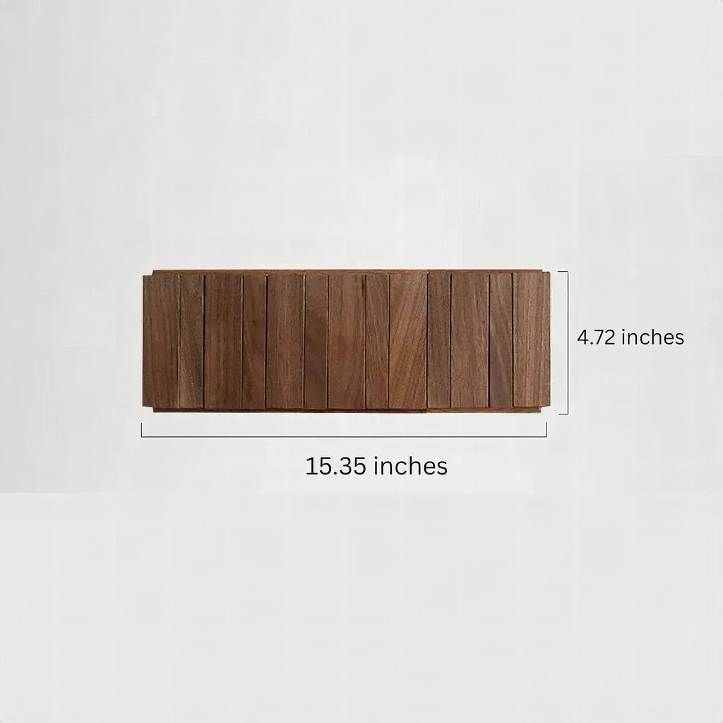 Perchero de pared de madera con 4 o 6 ganchos