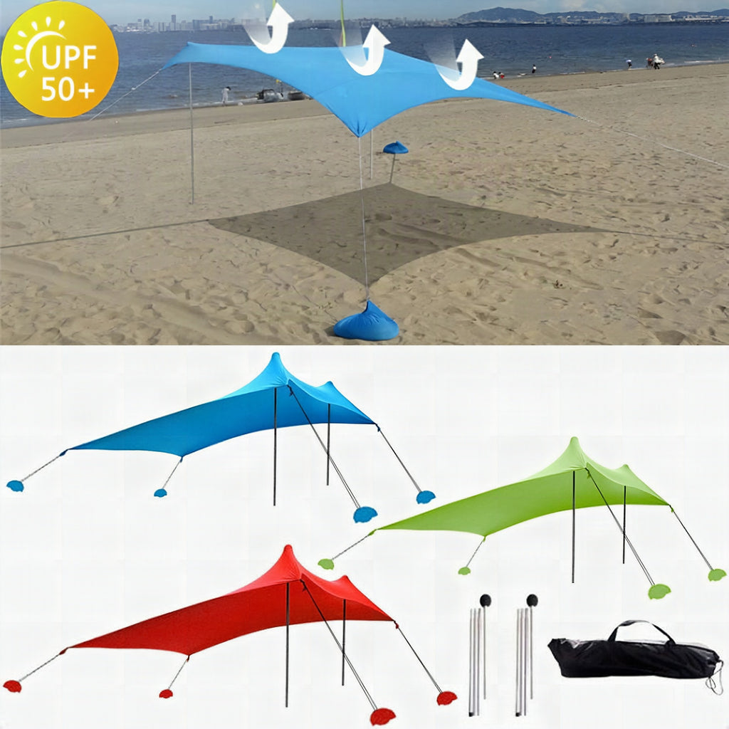 Toldo de playa lycra plegable para camping y pesca