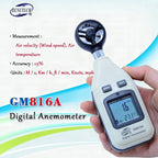 Anemómetro digital de mano con pantalla LCD retroiluminada