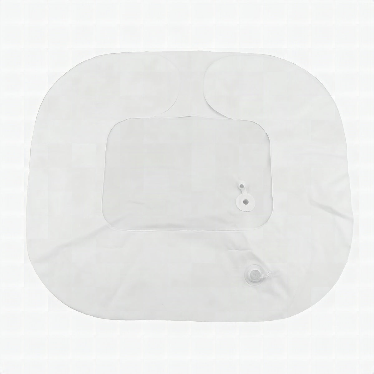 Lavacabezas hinchable con desagüe integrado para cama