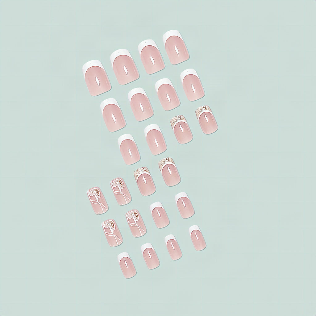 Uñas francesas elegantes y artísticas
