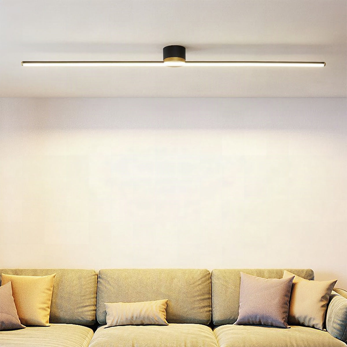 Plafón LED lineal moderno de diseño minimalista