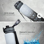 Botella de agua con marcador horario HydraHero – ¡Mantente fresco e hidratado!