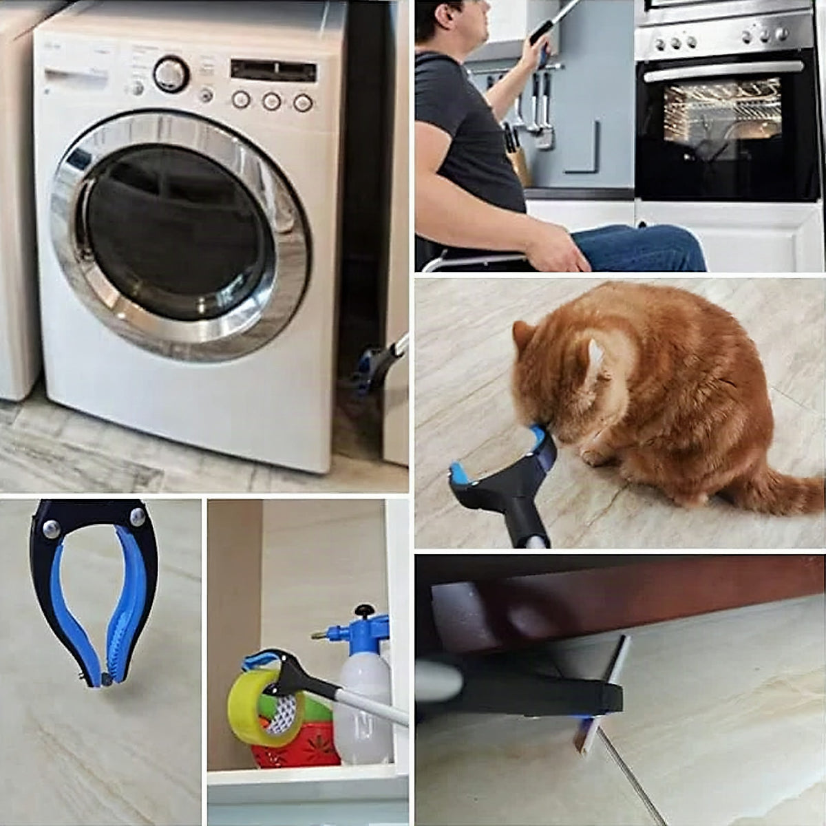 Pinza plegable con clip giratorio 360°