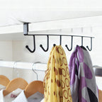Colgador bajo mueble con 6 ganchos