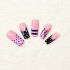 Set de uñas cuadradas artísticas