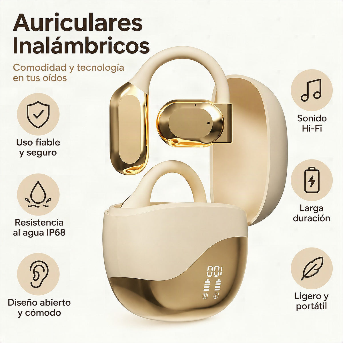Auriculares Traductores Inteligentes 144 Idiomas en Tiempo Real